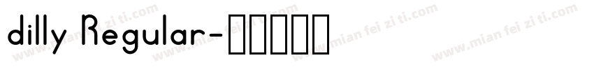 dilly Regular字体转换